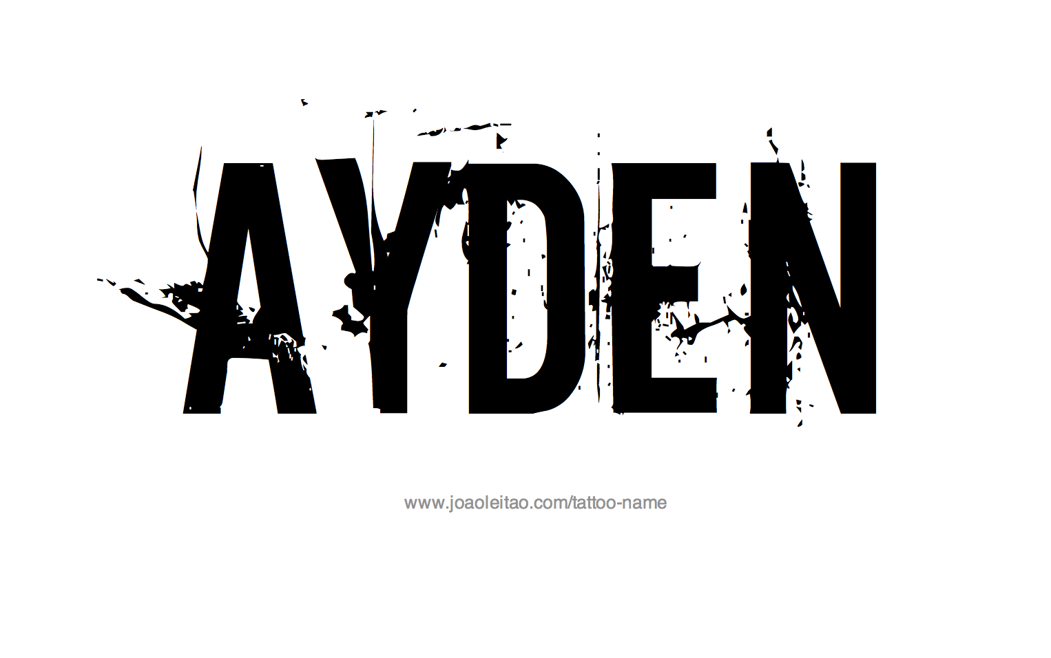 Ayden Name Tattoo Designs